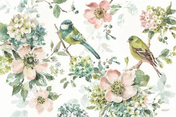 Roaring Brook Art: Mint Crush I On White by Lisa Audit