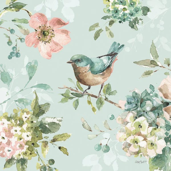 Roaring Brook Art: Mint Crush VI On Mint by Lisa Audit