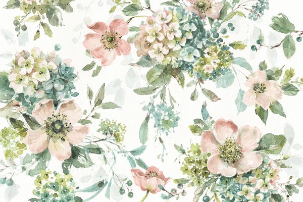 Roaring Brook Art: Mint Crush XII On White by Lisa Audit