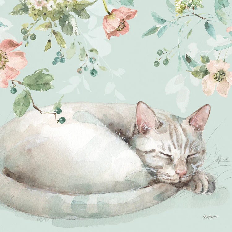 Mint Crush XV On Mint Square by Lisa Audit wall art