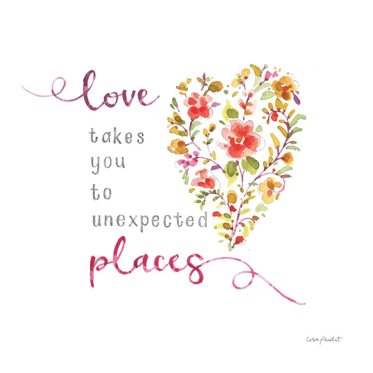 My Blooming Heart by Lisa Audit wall art