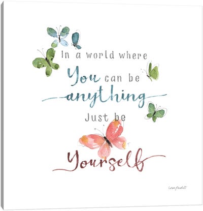 Be Yourself Canvas Art Print - Minimalist Quotes