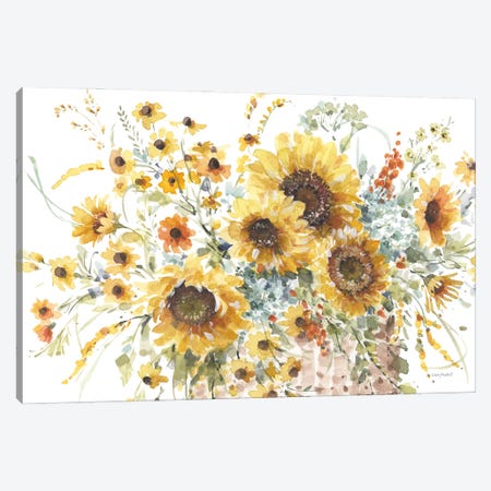 Sunflowers Forever I Canvas Print #UDI363} by Lisa Audit Canvas Art