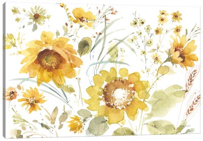 Sunflowers Forever III Canvas Art Print - Sunflower Art