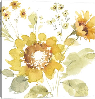 Sunflowers Forever IV Canvas Art Print - Lisa Audit