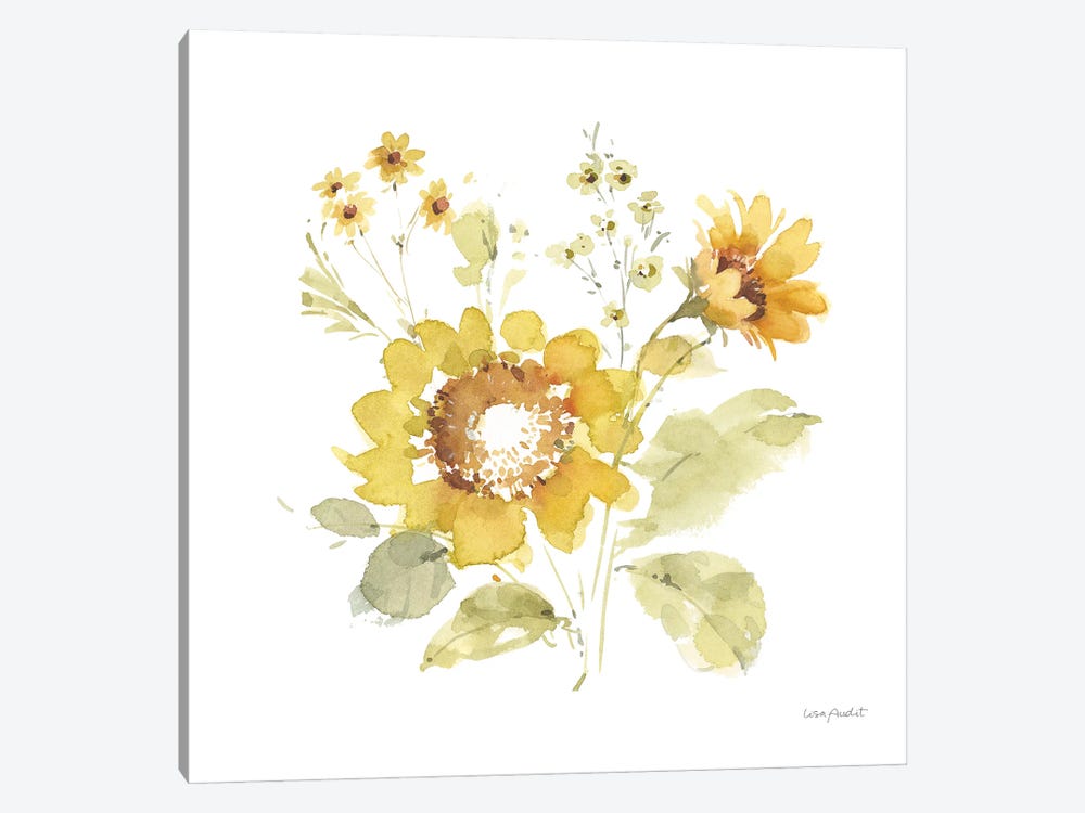 Sunflowers Forever VI by Lisa Audit 1-piece Canvas Print