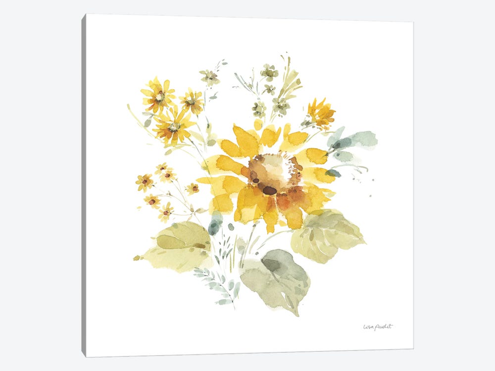 Sunflowers Forever VII by Lisa Audit 1-piece Canvas Wall Art