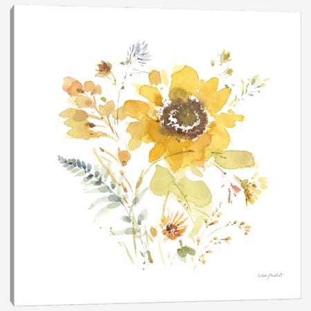 Sunflowers Forever IX Canvas Print #UDI371} by Lisa Audit Art Print