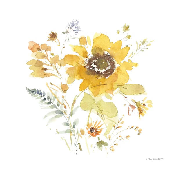 Roaring Brook Art: Sunflowers Forever IX by Lisa Audit