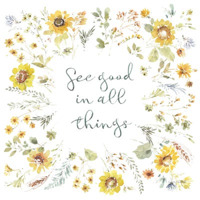 Sunflowers Forever X by Lisa Audit framed canvas print