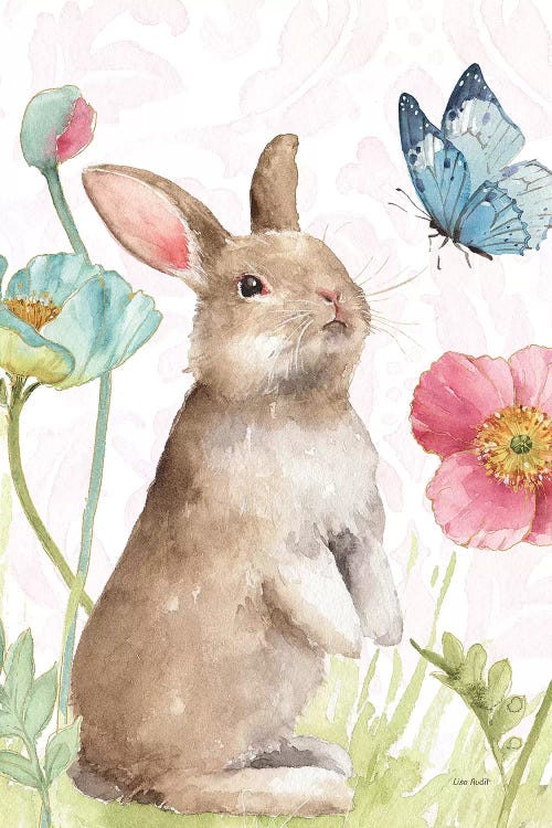Spring Softies Bunnies  II Pink by Lisa Audit wall art