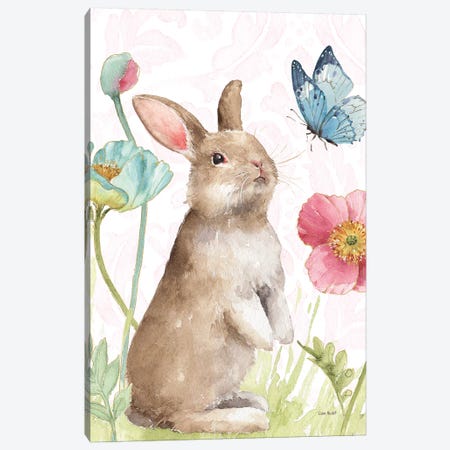 Spring Softies Bunnies  II Pink Canvas Print #UDI38} by Lisa Audit Canvas Art