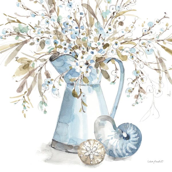 Sea Shells: Blue Escape Coastal III by Lisa Audit