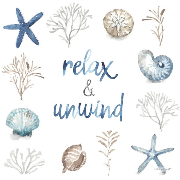 Starfish: Blue Escape Coastal IX by Lisa Audit