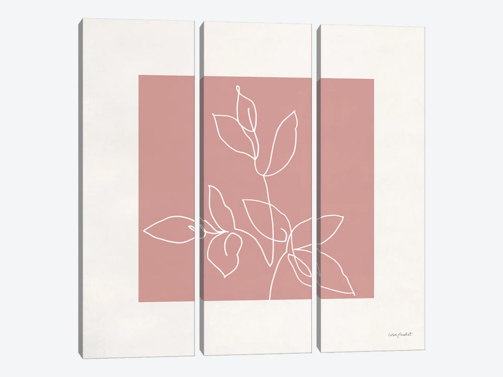 Just Leaves VII by Lisa Audit 3-piece Canvas Print