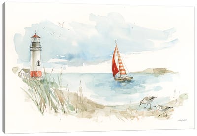Seaside Journey I Canvas Art Print - Lighthouse Art
