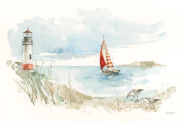 Sailboats: Seaside Journey I by Lisa Audit