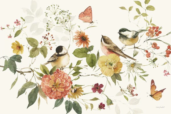 Butterflies and Flowers: Blessed by Nature I by Lisa Audit