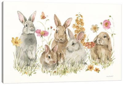Hop on Spring I Canvas Art Print - Easter Art