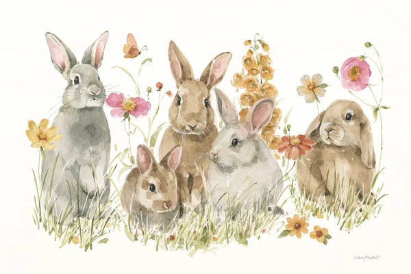 Butterflies and Flowers: Hop on Spring I by Lisa Audit