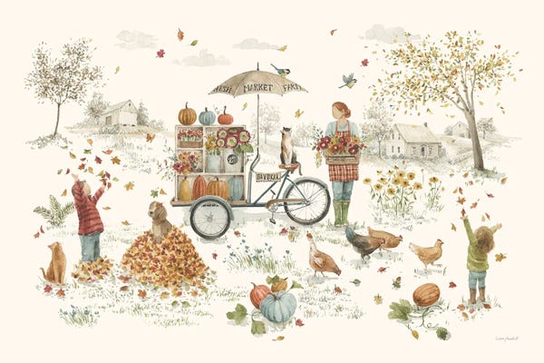 Orange Cats: Fall Festival I by Lisa Audit