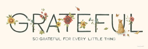 Orange Cats: Fall Festival XVI On Beige by Lisa Audit