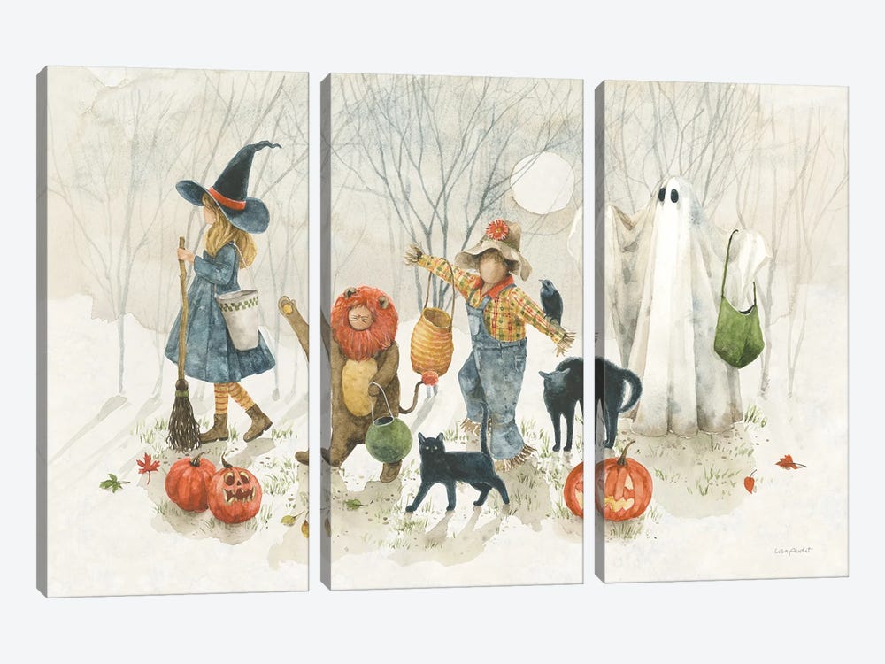 Trick Or Treat I by Lisa Audit 3-piece Canvas Artwork