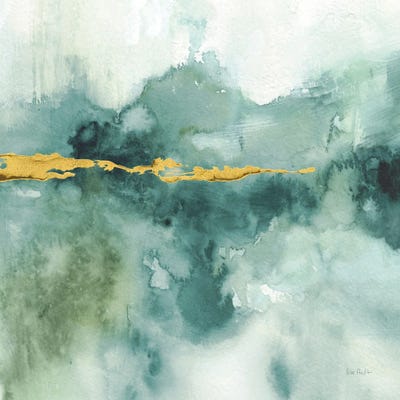 My Greehouse Abstract I Crop Blue by Lisa Audit canvas print