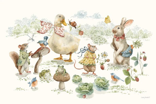 Berries: Garden Friends I by Lisa Audit