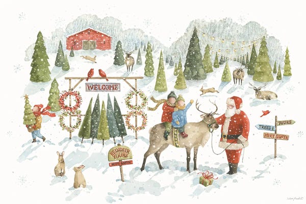 Reindeer: Santa's Tree Farm I by Lisa Audit