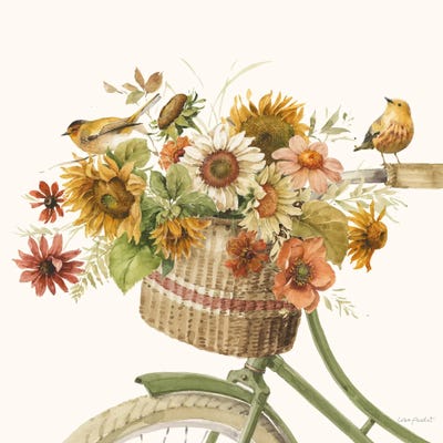 Sunflower Whispers II by Lisa Audit framed canvas print