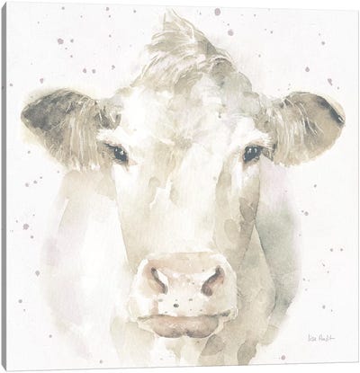 Farm Friends II v2 Neutral Canvas Art Print - Lisa Audit