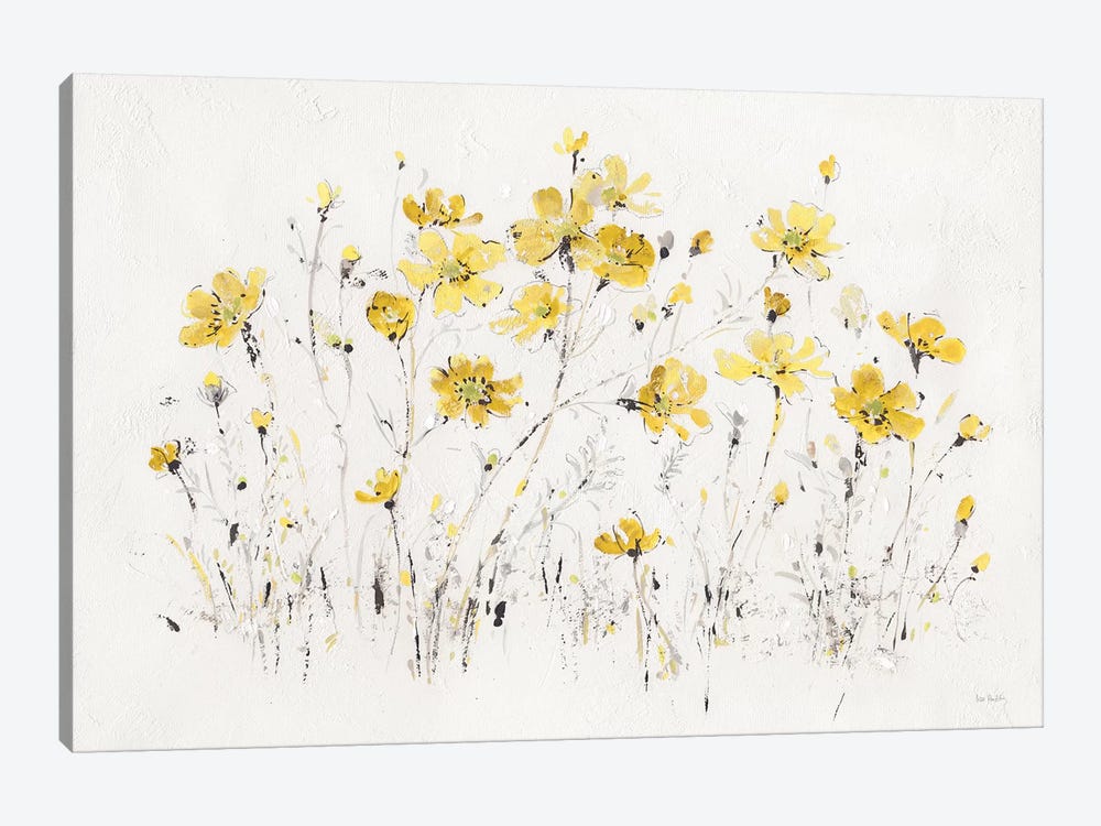 Wildflowers I Bright Yellow by Lisa Audit 1-piece Canvas Artwork