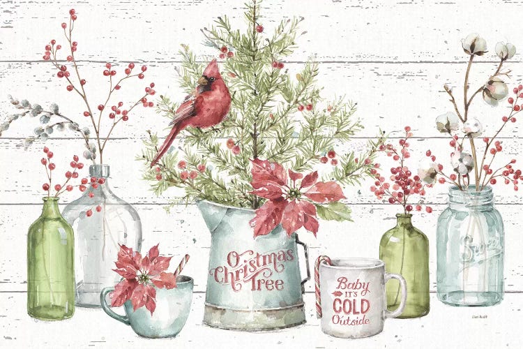A Christmas Weekend I Shiplap by Lisa Audit wall art