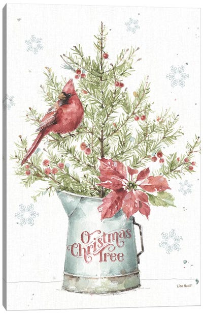A Christmas Weekend II Canvas Art Print - Animal Typography