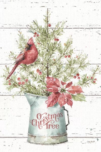 Cardinals: A Christmas Weekend II Shiplap by Lisa Audit