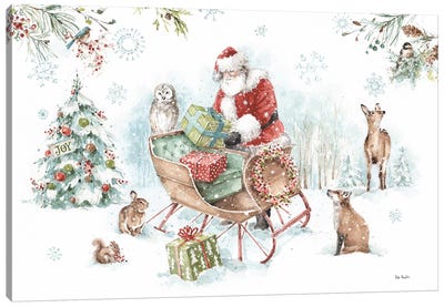 Magical Holidays I Canvas Art Print - Santa Claus Art