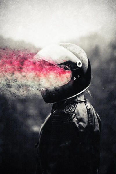 Space Fiction: Retro Rider by Underdott Art