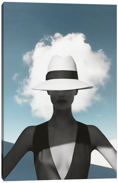 Beauty And The Cloud Canvas Art Print - Head in the Clouds