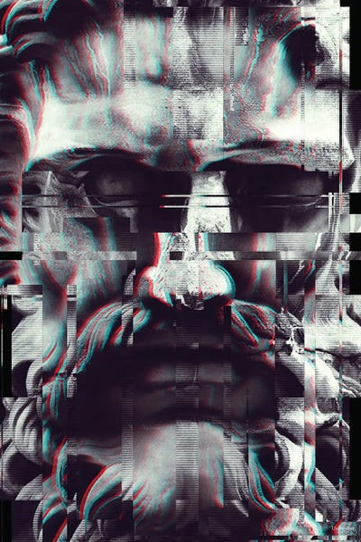 Giclee Features: Abstract Fractions Of Zeus by Underdott Art