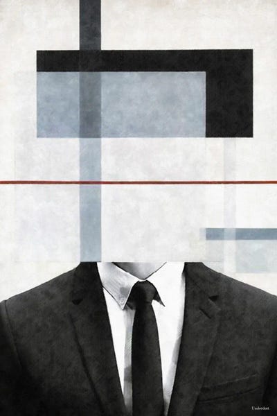 Men's Fashion: Abstract Displacement by Underdott Art