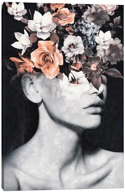 Bloom 101 Canvas Art Print - Floral Portrait Art
