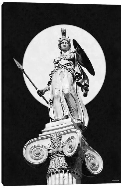 Goddess Athena Canvas Art Print - Sculpture & Statue Art