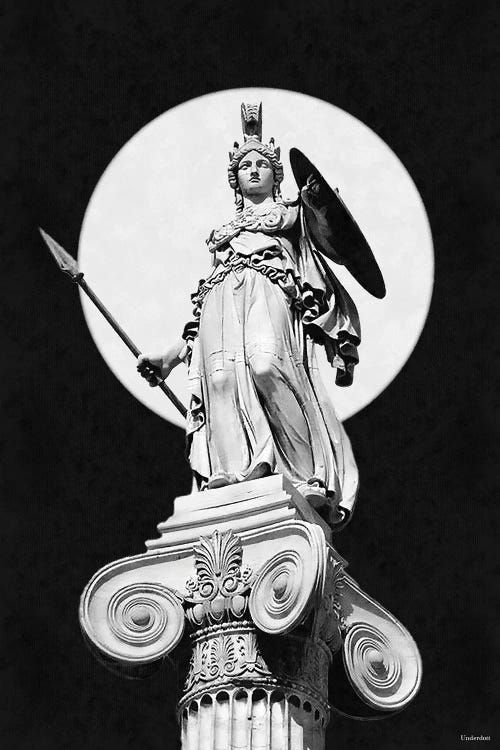 Goddess Athena by Underdott Art wall art