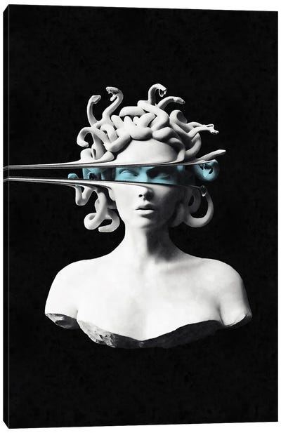 Medusa Canvas Art Print - Sculpture & Statue Art