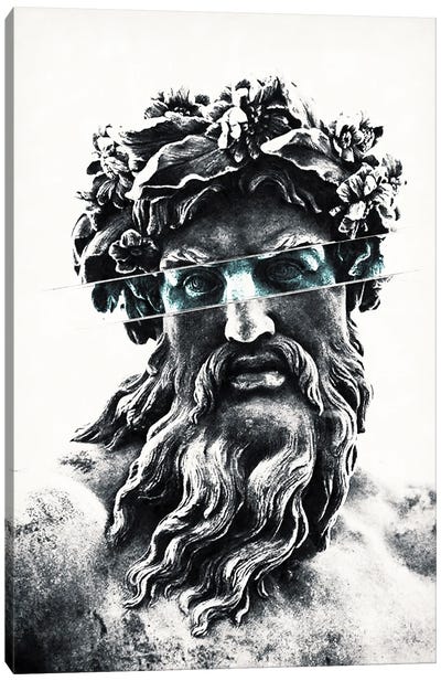 Zeus The King Of Gods Canvas Art Print - Sculpture & Statue Art