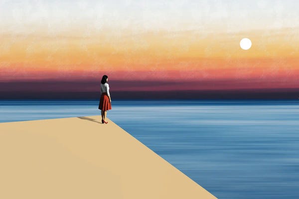 Underdott Art: Silent Sunset by Underdott Art