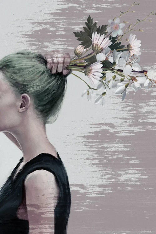 Flower Ponytail by Underdott Art wall art