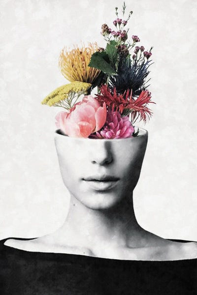 Flowery Beauty by Underdott Art acrylic art print