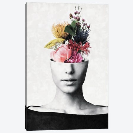 Flowery Beauty Canvas Print #UDT53} by Underdott Art Canvas Print